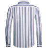 imageAlex Vando Mens Linen Long Sleeve Casual Button Down Shirt for Men Beach Wedding ShirtsBlueyellow