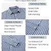 imageAlex Vando Mens Linen Long Sleeve Casual Button Down Shirt for Men Beach Wedding ShirtsDarkblue