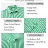 imageAlex Vando Mens Linen Long Sleeve Casual Button Down Shirt for Men Beach Wedding ShirtsGreen