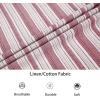 imageAlex Vando Mens Linen Long Sleeve Casual Button Down Shirt for Men Beach Wedding ShirtsRedwhite