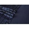 imageAlex Vando Mens Luxury Flocked Satin Shirt Long Sleeve Stylish Button Down for Nightlife Events and Bold FashionFlower Navy