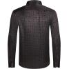 imageAlex Vando Mens Luxury Flocked Satin Shirt Long Sleeve Stylish Button Down for Nightlife Events and Bold FashionSquare Black