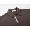 imageAlex Vando Mens Polo Shirt Cotton Blend Fashion Business Casual Polo Shirts for MenBlack Coffee