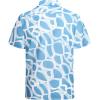 imageAlex Vando Mens Print Linen Cotton Shirts Short Sleeve Casual Summer Hawaiian Beach Shirt for MenBlue Circle