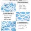 imageAlex Vando Mens Print Linen Cotton Shirts Short Sleeve Casual Summer Hawaiian Beach Shirt for MenBlue Circle