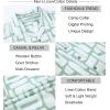 imageAlex Vando Mens Print Linen Cotton Shirts Short Sleeve Casual Summer Hawaiian Beach Shirt for MenGreen Strip