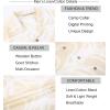 imageAlex Vando Mens Print Linen Cotton Shirts Short Sleeve Casual Summer Hawaiian Beach Shirt for MenKhaki Wave