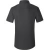 imageAlex Vando Mens Short Sleeve Dress Shirt Solid Cotton Stretch Button Down Shirt with PocketBlack