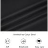 imageAlex Vando Mens Short Sleeve Dress Shirt Solid Cotton Stretch Button Down Shirt with PocketBlack