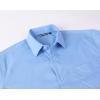 imageAlex Vando Mens Short Sleeve Dress Shirt Solid Cotton Stretch Button Down Shirt with PocketBlue