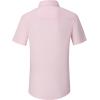 imageAlex Vando Mens Short Sleeve Dress Shirt Solid Cotton Stretch Button Down Shirt with PocketPink