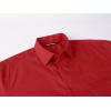 imageAlex Vando Mens Short Sleeve Dress Shirt Solid Cotton Stretch Button Down Shirt with PocketRed