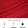 imageAlex Vando Mens Short Sleeve Dress Shirt Solid Cotton Stretch Button Down Shirt with PocketRed