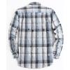imageAlex Vando Mens Snow Washed Flannel Shirts Regular Fit Long Sleeve Casual Plaid Button Down ShirtDistressed Blue