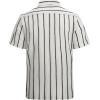 imageAlex Vando Mens Summer Shirts See Through Sheer Lace Casual Short Sleeve Button Down Beach ShirtBeigeBlack