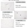 imageAlex Vando Mens Summer Shirts See Through Sheer Lace Casual Short Sleeve Button Down Beach ShirtSquare White