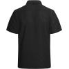 imageAlex Vando Mens Summer Shirts See Through Sheer Lace Casual Short Sleeve Button Down Beach ShirtWave Black