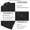imageAlex Vando Mens Summer Shirts See Through Sheer Lace Casual Short Sleeve Button Down Beach ShirtWave Black