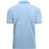 imageAlex Vando Mens Zipper Golf Shirt Moisture Wicking Zip Up Solid Fashion Polo ShirtsBlue