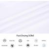 imageAlex Vando Mens Zipper Golf Shirt Moisture Wicking Zip Up Solid Fashion Polo ShirtsWhite