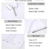 imageAlex Vando Mens Zipper Golf Shirt Moisture Wicking Zip Up Solid Fashion Polo ShirtsWhite