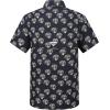 imageAlex Vando Printed Fishing Shirts Short Sleeve Outdoor Casual Shirt with Mesh InsideBlack Shell