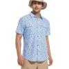 imageAlex Vando Printed Fishing Shirts Short Sleeve Outdoor Casual Shirt with Mesh InsideBlue Conch