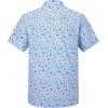 imageAlex Vando Printed Fishing Shirts Short Sleeve Outdoor Casual Shirt with Mesh InsideBlue Conch