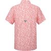 imageAlex Vando Printed Fishing Shirts Short Sleeve Outdoor Casual Shirt with Mesh InsideCoral