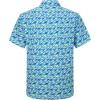 imageAlex Vando Printed Fishing Shirts Short Sleeve Outdoor Casual Shirt with Mesh InsideGreen Fish