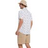 imageAlex Vando Printed Fishing Shirts Short Sleeve Outdoor Casual Shirt with Mesh InsideWhite Boat
