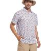 imageAlex Vando Printed Fishing Shirts Short Sleeve Outdoor Casual Shirt with Mesh InsideWhite Fish