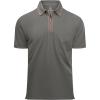 imageAlex Vando Mens Zipper Golf Shirt Moisture Wicking Zip Up Solid Fashion Polo ShirtsArmy