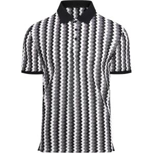 imageAlex Vando Mens Lace Polo Shirts Fashion Vibrant Short Sleeve Casual Shirts for MenWhite Multi