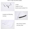 imageAlex Vando Mens Cotton Polo Shirts VNeck Short Sleeve Casual Shirts for MenFashion White
