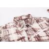 imageAlex Vando Womens Flannel Shirt Regular Long Sleeve Button Down Flannel Shirts for WomenDistressed BeigeBrown