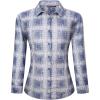 imageAlex Vando Womens Flannel Shirt Regular Long Sleeve Button Down Flannel Shirts for WomenDistressed BlueViolet