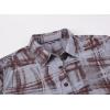 imageAlex Vando Womens Flannel Shirt Regular Long Sleeve Button Down Flannel Shirts for WomenDistressed PurpleBrown