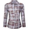 imageAlex Vando Womens Flannel Shirt Regular Long Sleeve Button Down Flannel Shirts for WomenDistressed PurpleBrown