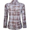imageAlex Vando Womens Flannel Shirt Regular Long Sleeve Button Down Flannel Shirts for WomenDistressed PurpleBrown