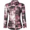 imageAlex Vando Womens Flannel Shirt Regular Long Sleeve Button Down Flannel Shirts for WomenDistressed Rose