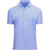 imageAlex Vando Mens Golf Shirt Moisture Wicking Classic Print Golf Shirts for MenBluewhite Square