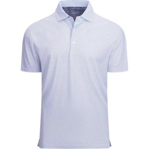 imageAlex Vando Mens Golf Shirt Moisture Wicking Classic Print Golf Shirts for MenBlack Blue Square 25