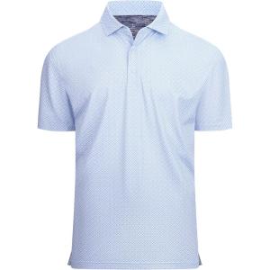 imageAlex Vando Mens Golf Shirt Moisture Wicking Classic Print Golf Shirts for MenWhite Clover 25