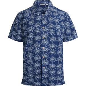 imageAlex Vando Mens Hawaiian Shirts Short Sleeve Summer Aloha Hawaii ShirtsNavy Palm