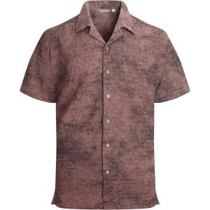 imageAlex Vando Mens Hawaiian Shirts Short Sleeve Summer Aloha Hawaii ShirtsPinkBlack