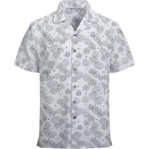imageAlex Vando Mens Hawaiian Shirts Short Sleeve Summer Aloha Hawaii ShirtsWhite Firworks
