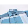 imageAlex Vando Mens Big Plaid Button Down Shirts Wrinkle Free 4Way Stretch Smart Casual Shirt40 BlueGrey