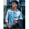 imageAlex Vando Mens Big Plaid Button Down Shirts Wrinkle Free 4Way Stretch Smart Casual Shirt40 BlueGrey