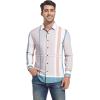 imageAlex Vando Mens Big Plaid Button Down Shirts Wrinkle Free 4Way Stretch Smart Casual ShirtBeigeBrown